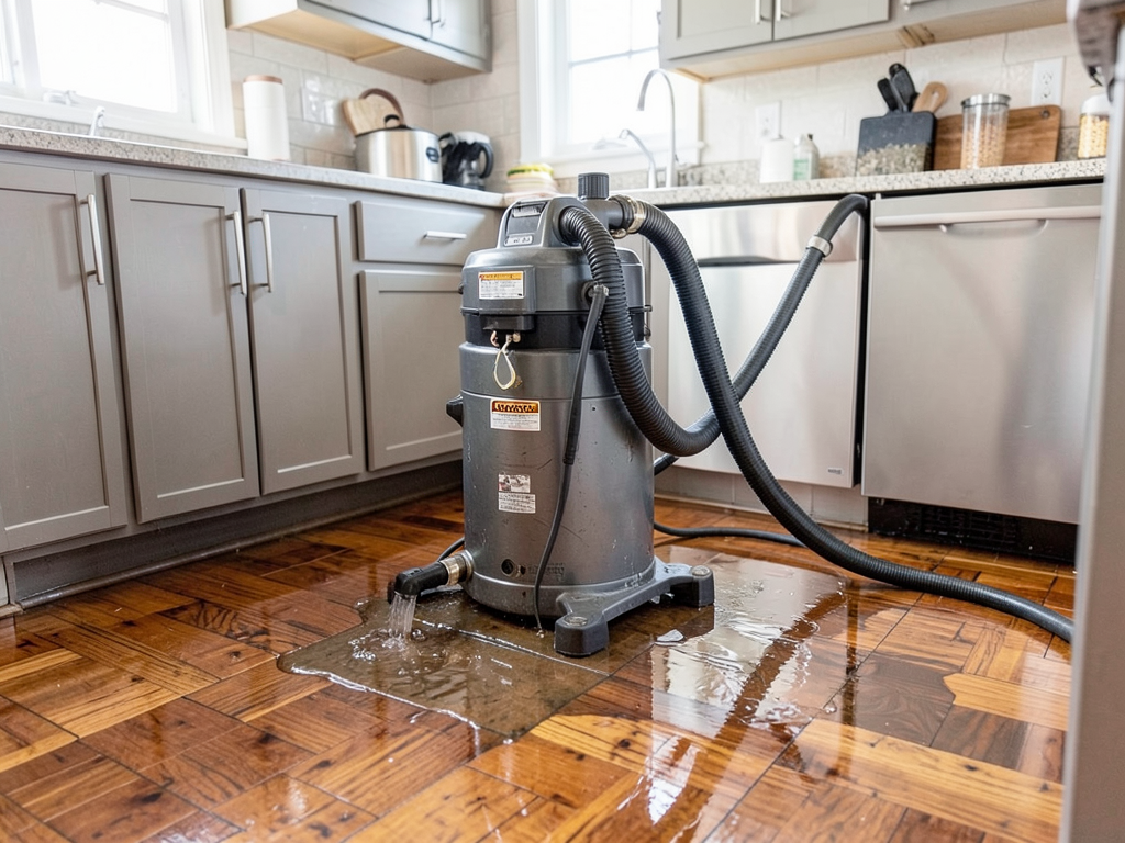 Handling a major dishwasher leak in your prospect