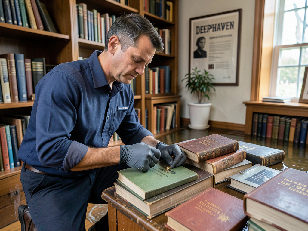 How to Save Your Rare Book Collection After a Water Leak in Your Deephaven Home Library