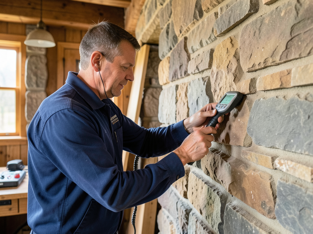 Managing chronic moisture in the sandstone foundat