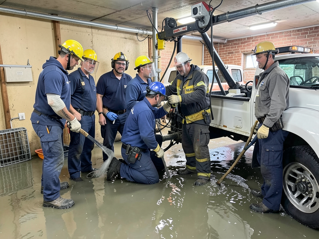 Professional cleanup for flooded basements in edin