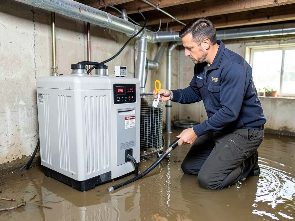 Professional drying services for flooded crawl spa