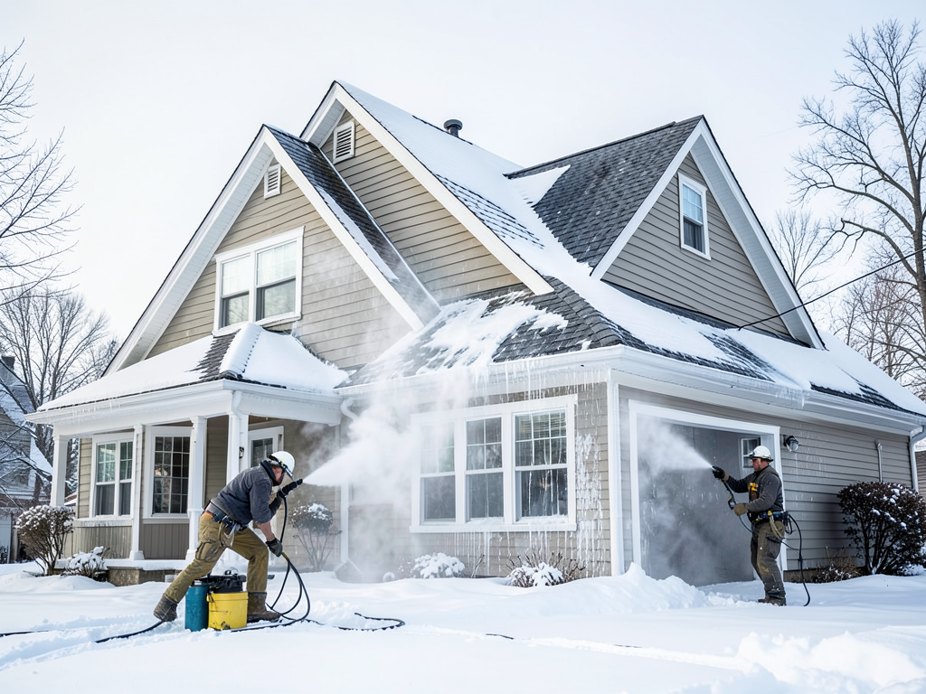 Repairing interior water damage from ice dams in m